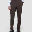 Tech Wool Suit Pants Slim Cocoa Brown