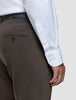 Tech Wool Suit Pants Slim Cocoa Brown