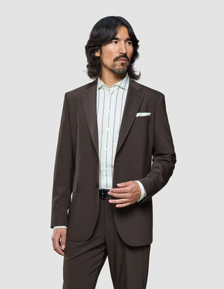 Tech Wool Suit Cocoa Brown