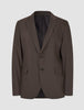 Tech Wool Blazer Dark Cocoa Brown Regular