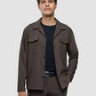 Tech Wool Overshirt Cocoa Brown