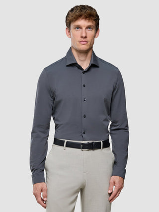 Travel Shirt Charcoal Grey Regular