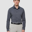 Travel Shirt Charcoal Grey Slim