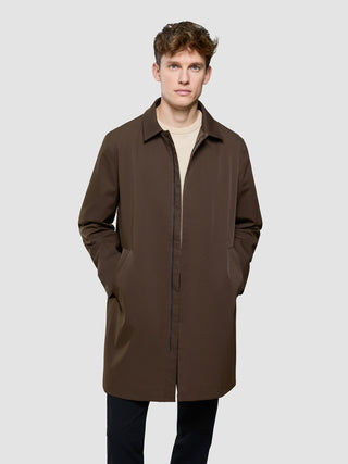 Waterproof Trench Coat Dark Brown