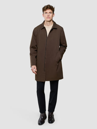 Waterproof Trench Coat Dark Brown