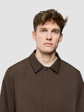 Waterproof Trench Coat Dark Brown