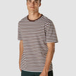 Striped Supima T-shirt Box Fit Espresso