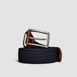 Braided Elastic Belt Dark Navy