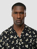 Breeze Bowling Short Sleeve Shirt Black Flowers