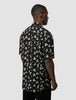Breeze Bowling Short Sleeve Shirt Black Flowers