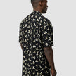 Breeze Bowling Short Sleeve Shirt Black Flowers
