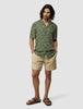 Breeze Bowling Short Sleeve Shirt Green Paisley