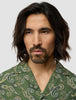 Breeze Bowling Short Sleeve Shirt Green Paisley