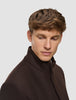 Casentino Wool Coat Saddle Brown