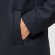 Casentino Wool Coat Dark Navy