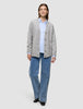 Women's Chunky Soft Wool Knit Cardigan Medium Grey Melange