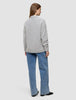 Women's Chunky Soft Wool Knit Cardigan Medium Grey Melange