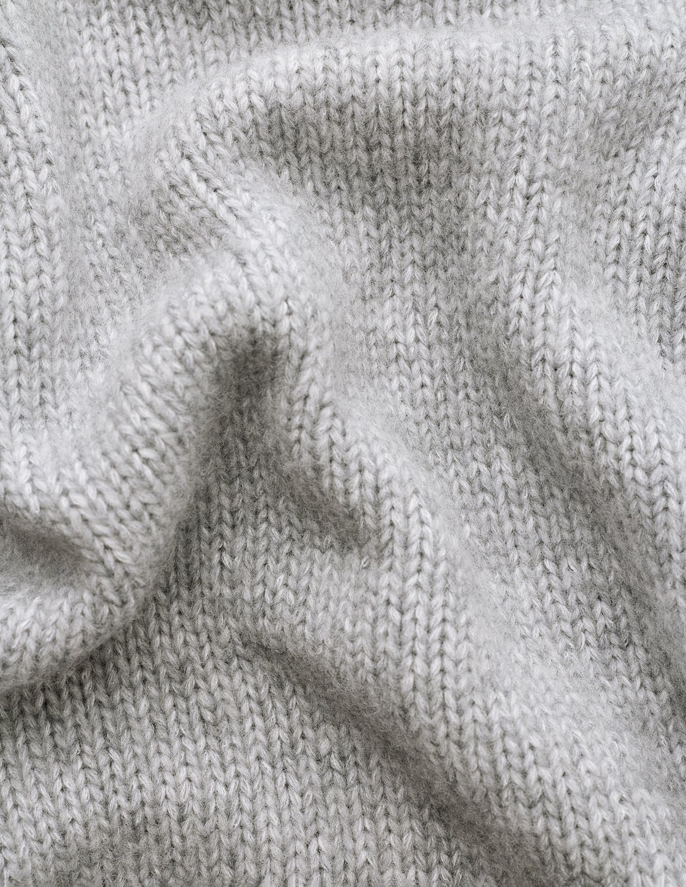 Women's Chunky Soft Wool Knit Turtleneck Medium Grey Melange