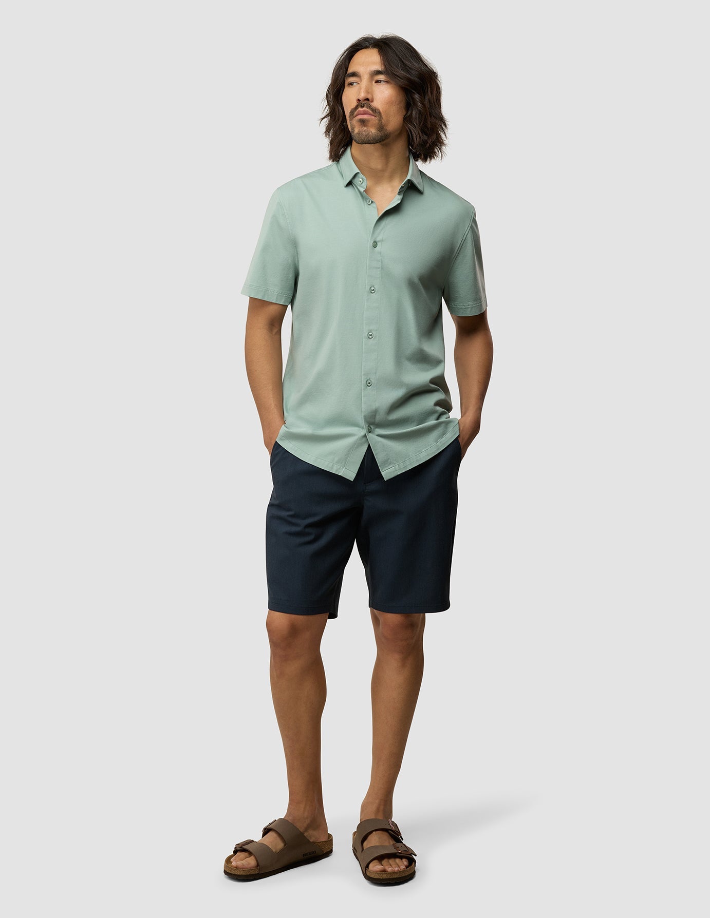 Classic Short Sleeve Shirt Fresh Green