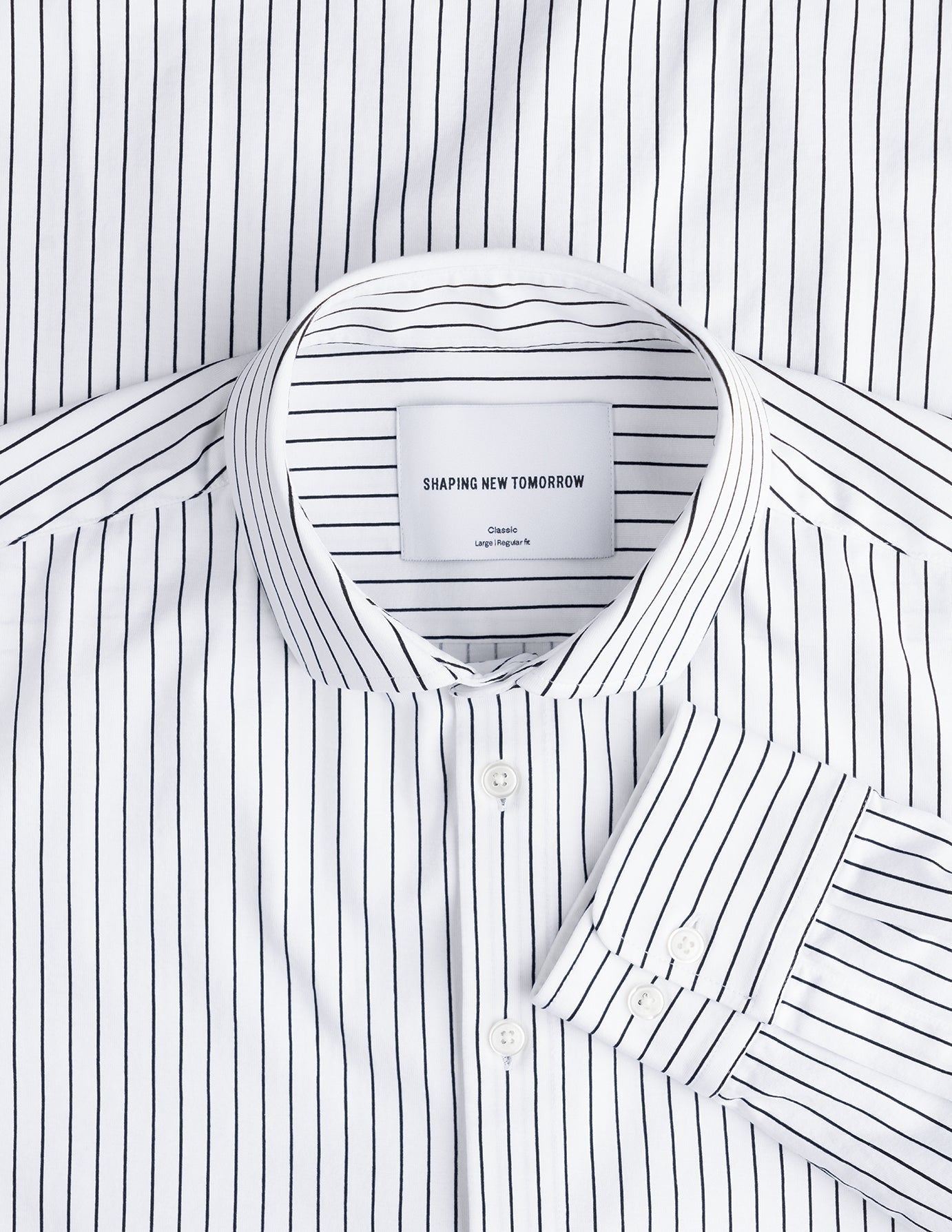 Classic Shirt Black Stripes Regular