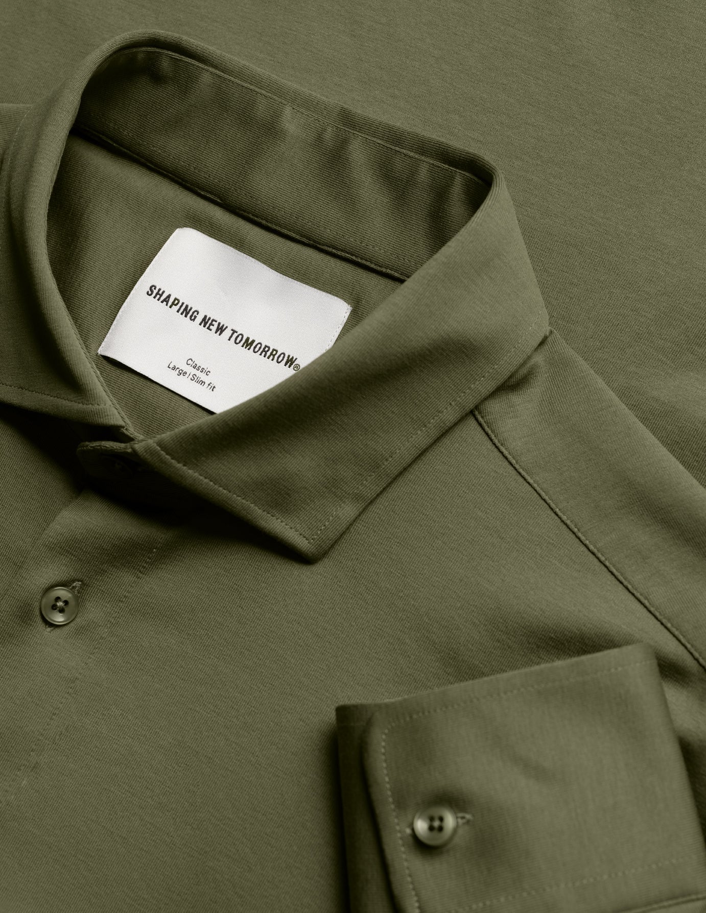 Classic Shirt Clover Green Slim