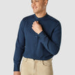 Classic Shirt Mandarin Collar Navy