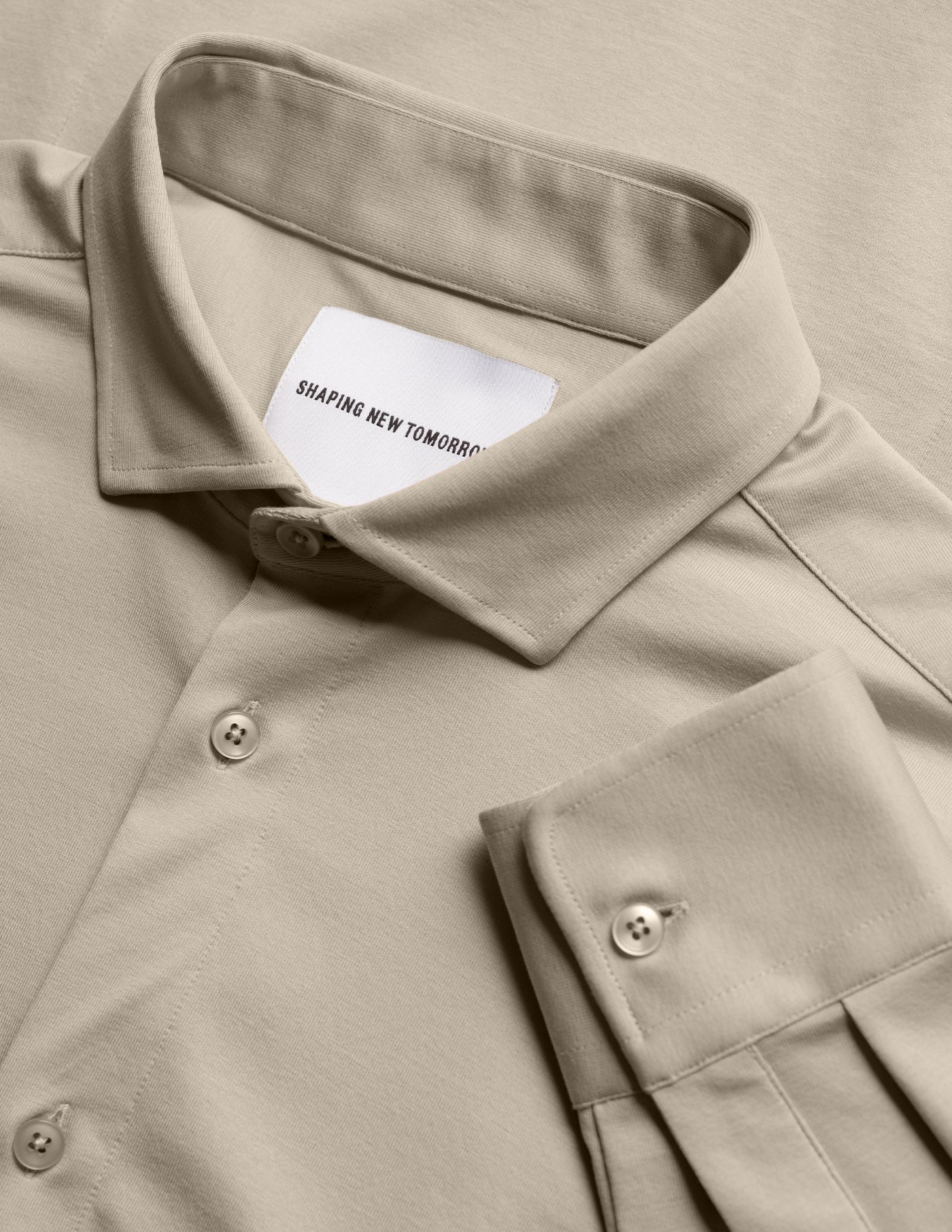 Classic Shirt Stone Beige Slim