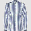 Classic Shirt Dusky Blue Stripe Slim