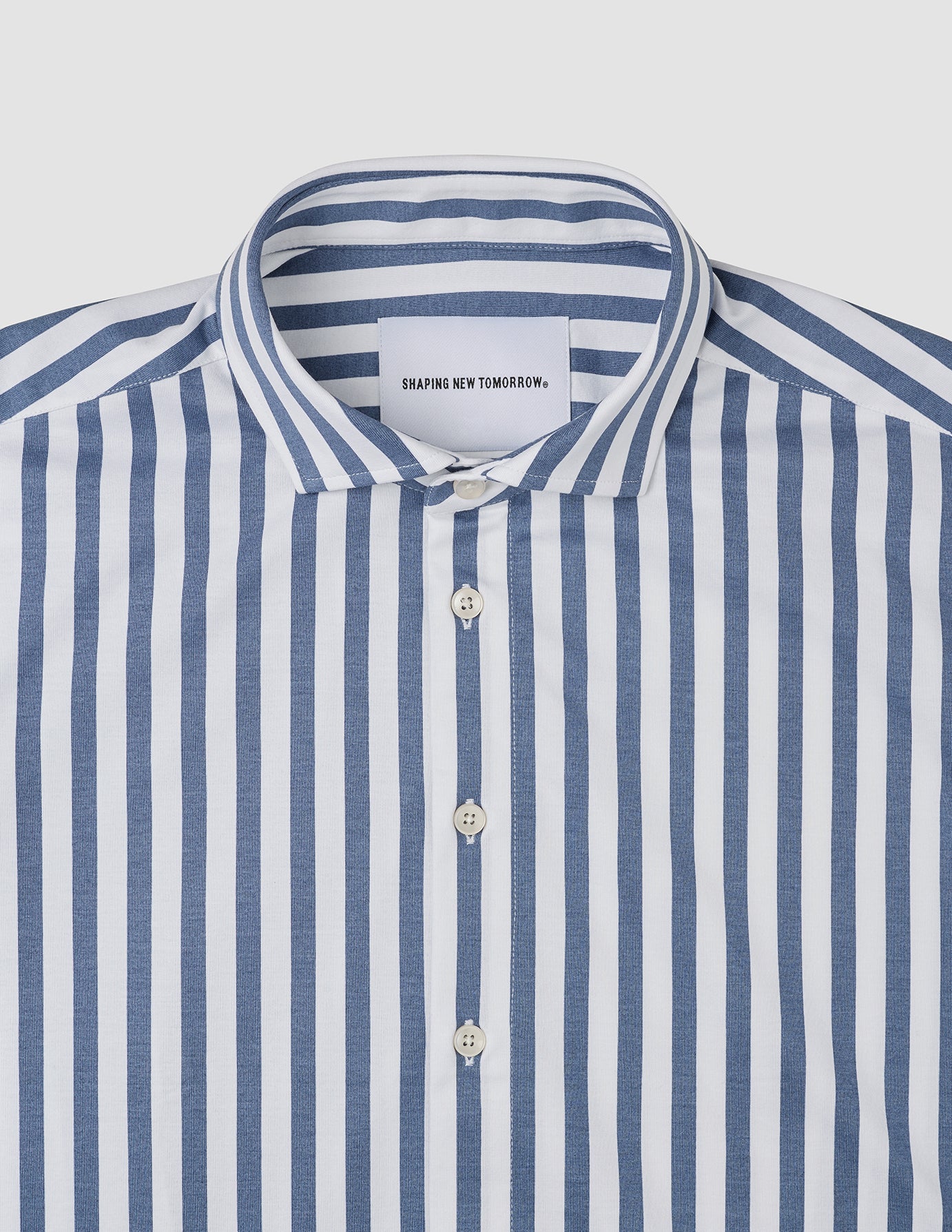 Classic Shirt Dusky Blue Stripe Regular