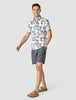 Classic Short Sleeve Shirt Navy Flower