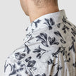 Classic Short Sleeve Shirt Navy Flower