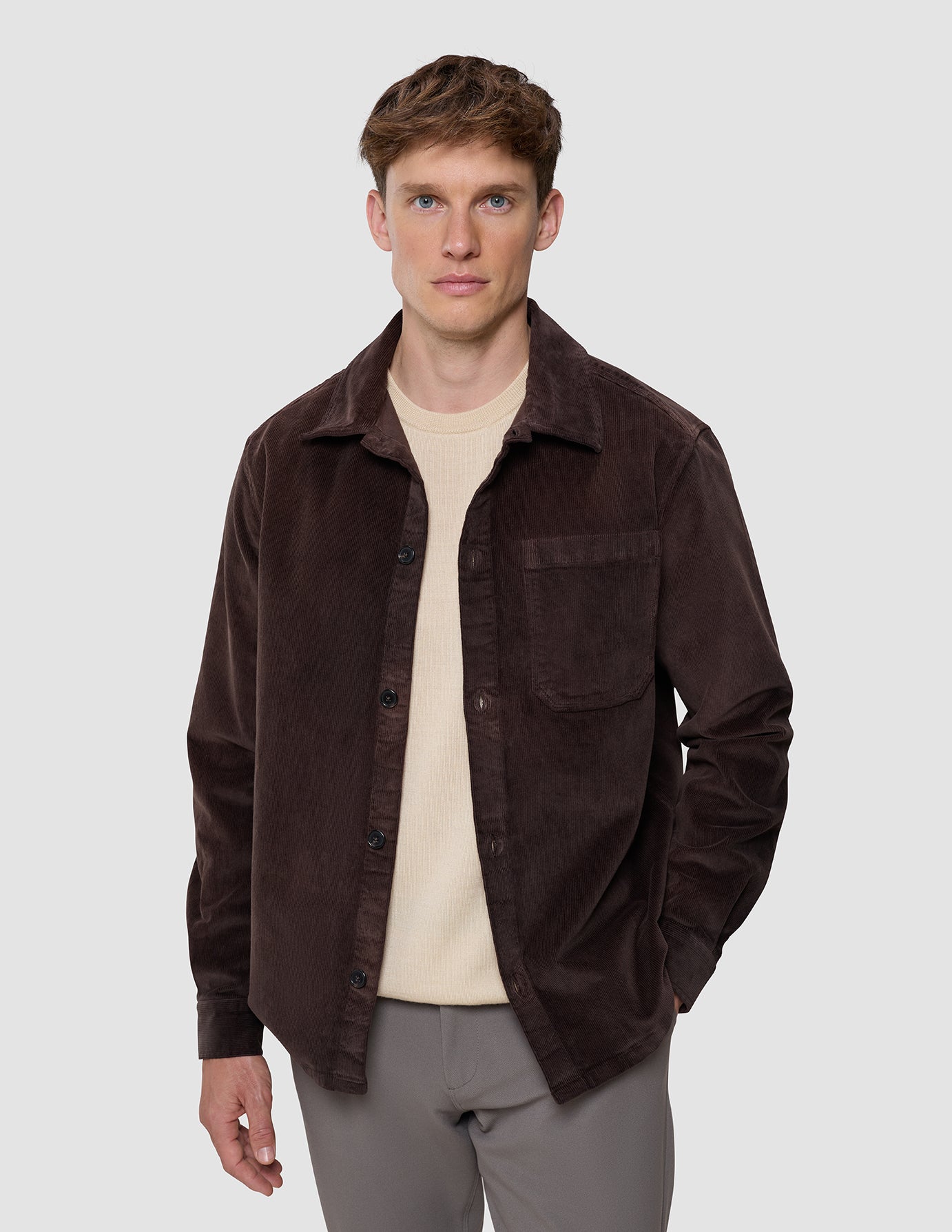 Corduroy Overshirt Espresso