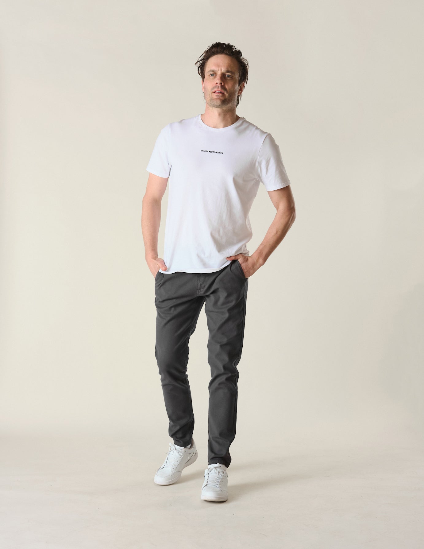 Classic Pants Slim Steel Grey