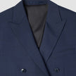 Double Breasted Tech Wool Blazer Navy