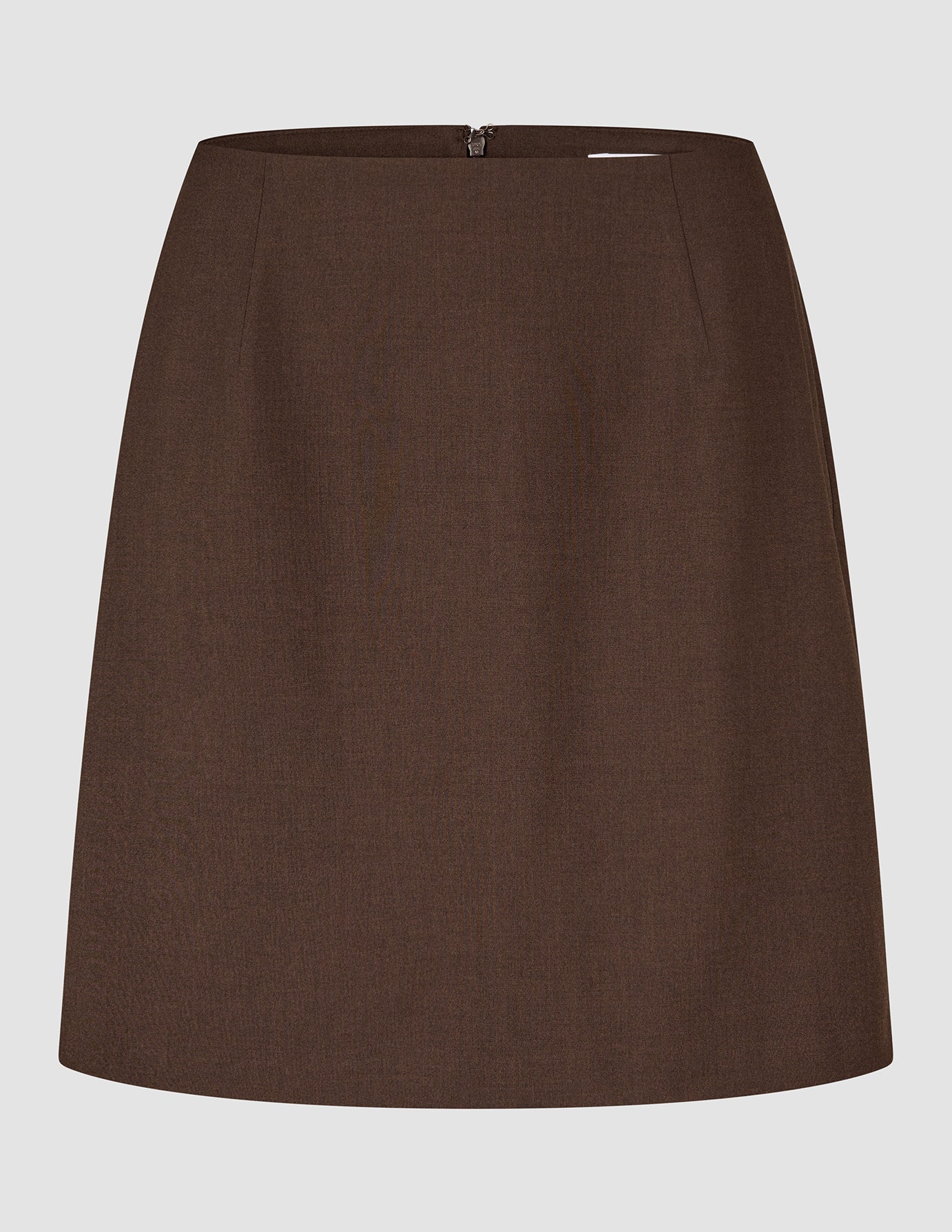 Women Ease Short Skirt Mocha Melange