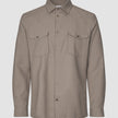 Effortless Overshirt Shadow Brown