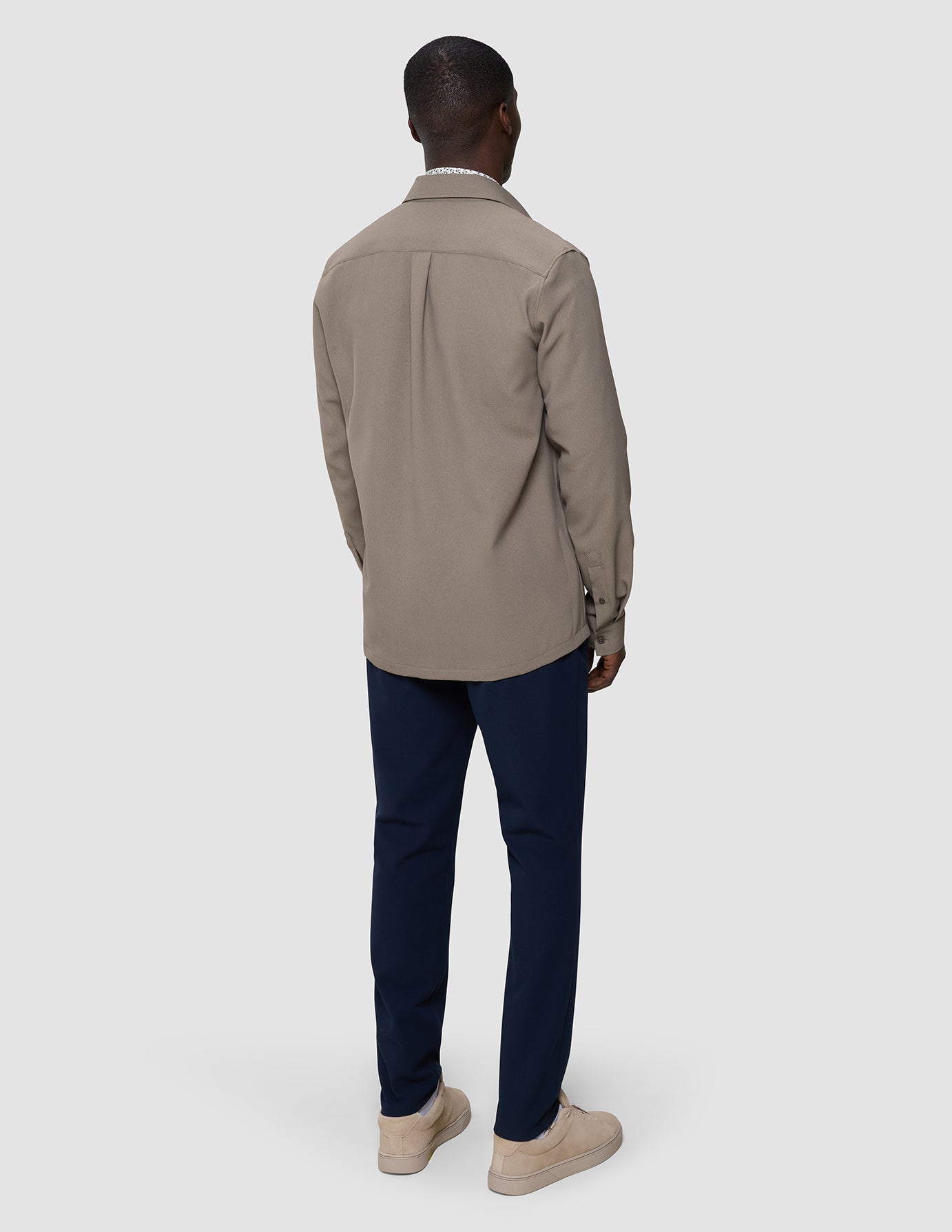 Effortless Overshirt Shadow Brown