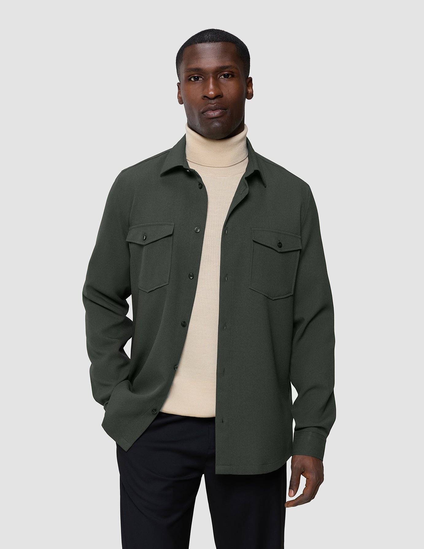 Effortless Overshirt Green Night