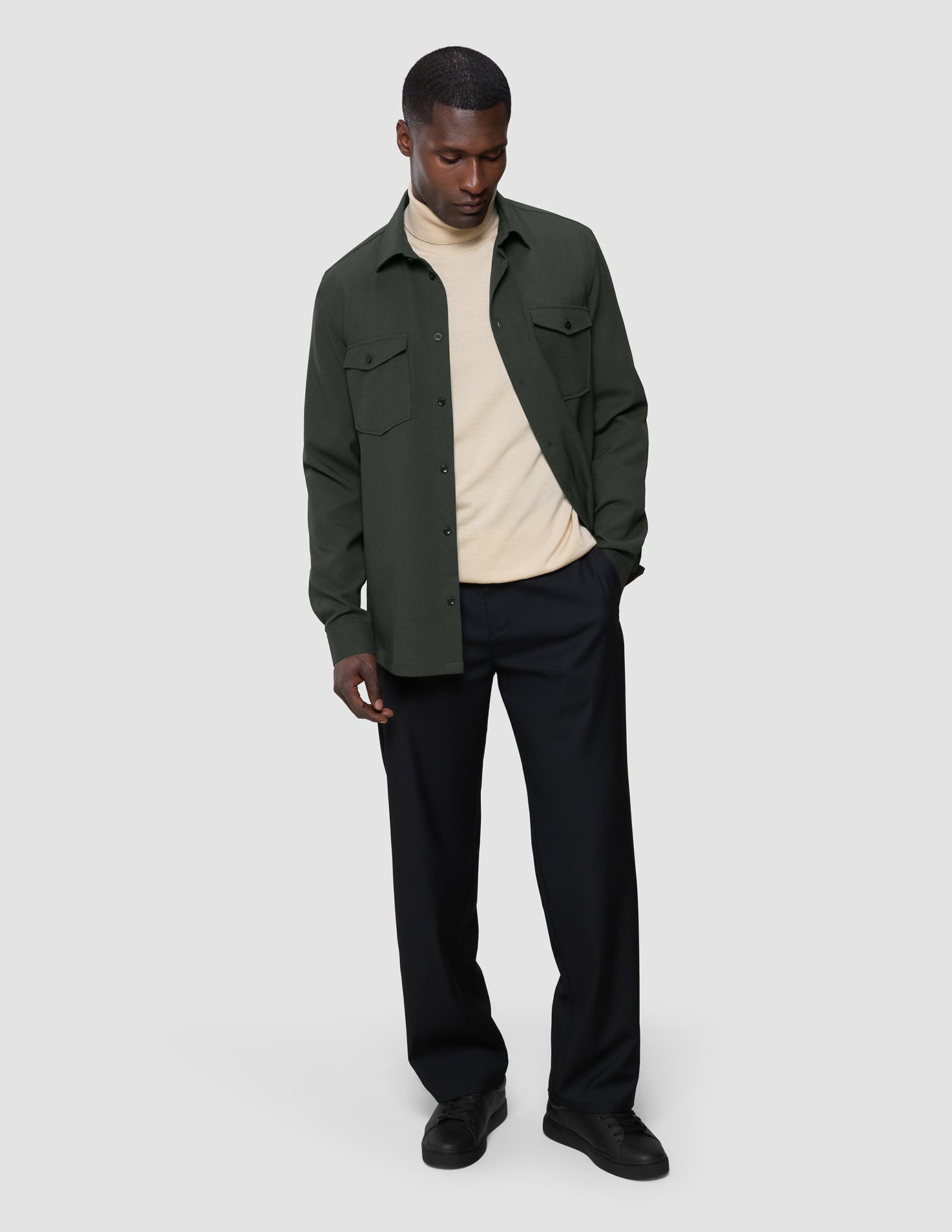 Effortless Overshirt Green Night