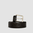 Elastic Leather Belt Black