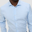 Elevated Shirt Light Blue Stripe Thin Regular