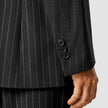 Essential Blazer Black Silver Pinstripe