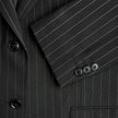 Essential Blazer Black Silver Pinstripe