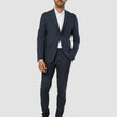 Essential Blazer Slim Dark Blue Check