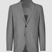 Essential Blazer Regular Dark Grey Melange