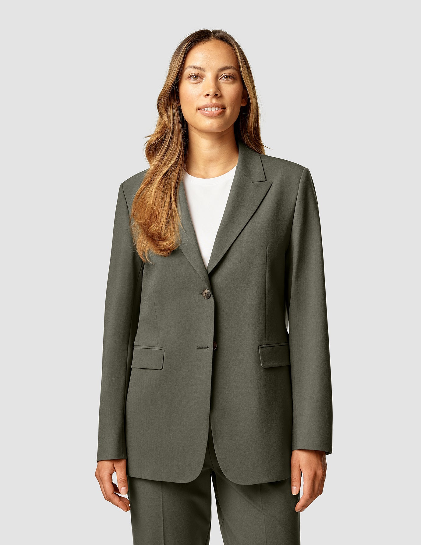 Essential Blazer Dark Olive