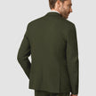 Essential Blazer Slim Moss Green Pinstripe