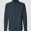 Essential Overshirt Navy Melange