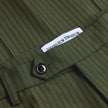 Essential Suit Pants Slim Moss Green Pinstripe