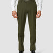 Essential Suit Pants Regular Moss Green Pinstripe